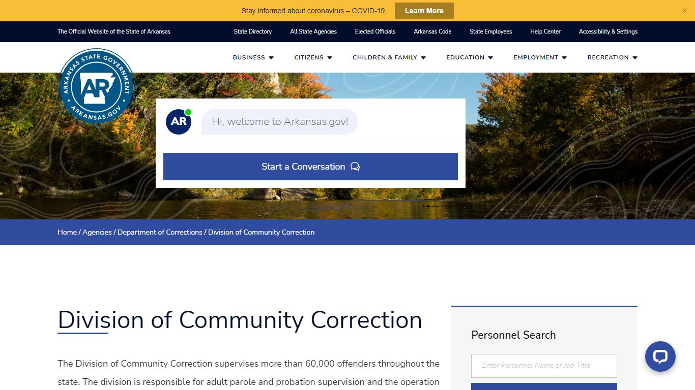 Division of Community Correction | Arkansas.gov